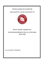 Thị trường bảo hiểm hàng hóa vận chuyển bằng đường biển