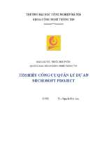 Tìm hiểu công cụ quản lý dự án microsoft project
