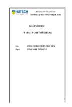 Website gợi ý bán hàng