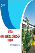 Công nghệ gia công chùm plasma