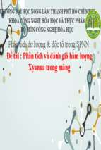 Phân tích và đánh giá hàm lượng xyanua trong măngx