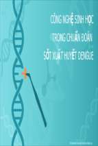 Công nghệ sinh học trong chuẩn đoán sốt xuất huyết denguex