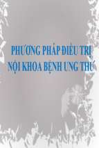 Phương pháp điều trị nội khoa bệnh ung thư