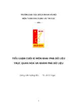 Trực quan hóa và khám phá dữ liệu