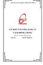 Các kiểu tấn công mạng và cách phòng chống