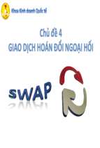 Giao dịch hoán đổi ngoại hối