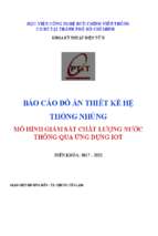 Mô hình giám sát chất lượng nước thông qua ứng dụng iot