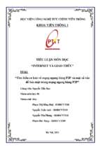 Tìm hiểu cơ bản về mạng ngang hàng p2p và một số vấn đề bảo mật trong p2p