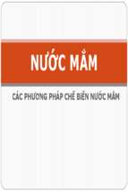 Các phương pháp chế biến nước mắm