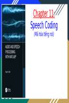 Speech coding (mã hóa tiếng nói)x