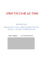 Phân tích hình thái học đô thị dưới góc nhìn kinh tế xã hội địa điểm xã hồng vân huyện thường tín hà nội