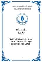 Cuộc vận động và làm theo tấm gương đạo đước hồ chí minh
