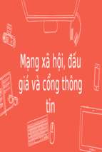 Mạng xã hội, đấu giá và cổng thông tinx