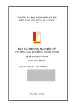 Bán lẻ, thương mại điện tử , thương mại di động, công nghệ
