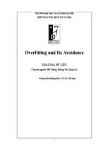 Overfitting and its avoidance