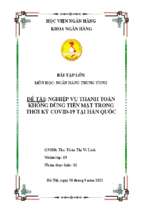 Nghiệp vụ thanh toán không dùng tiền mặt trong thời kỳ covid 19 tại hàn quốc