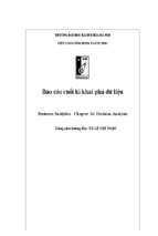 Business analytics   chapter 16 decision analysis