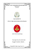 Báo cáo thực tế công ty tnhh united international pharma.