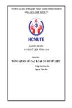 Tổng quan về các loại cơ sở dữ liệu