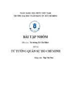 Tư tưởng quân sự hồ chí minh