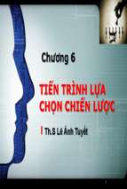 Tiến trình lựa chọn chiến lược