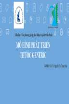 Mô hình phát triển thuốc genericx