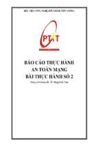 Báo cáo thực hành an toàn mạng bài thực hành số 2