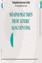Mô hình phát triển thuốc generic dạng viên uốngx