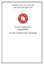 Sinh viên ftu phát triển kỹ năng trong bối cảnh dại dịch covid 19