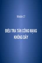 Điều tra tấn công mạng không dâyx
