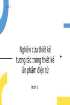 Nghiên cứu thiết kế tương tác trong thiết kế ấn phẩm điện tửx
