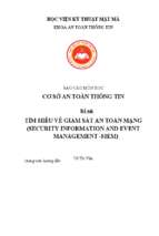 Tìm hiểu về giám sát an toàn mạng (security information and event management  siem)