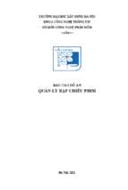 Đồ án quản lý rạp chiếu phim