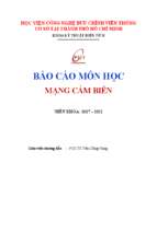 Chương 5  mạng cảm biến phân tán