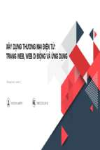 Xây dựng thương mại điện tử trang web, web di động và ứng dụngx