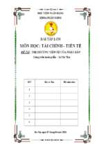 Thị trường tiền tệ của nhật bản