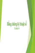 Bằng chứng kỹ thuật số module 04x