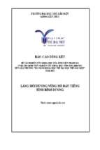 Làng hồi hương vùng hồ dầu tiếng tỉnh bình dương