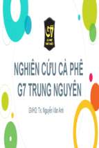 Nghiên cứu cà phê g7 trung nguyênx