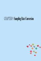 Chapter 9 sampling rate conversionx