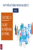 Cài đặt và triển khai hệ thốngx