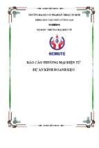 Báo cáo thương mại điện tử dự án kinh doanh kẹo
