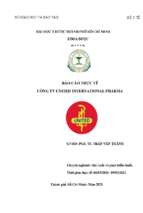 Báo cáo thực tế cctytnhh united international pharma.