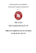 Chiến lược marketing quốc tế của uniqlo tại thị trường việt nam