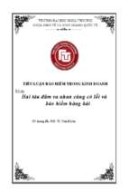 Hai tàu đâm va nhau cùng có lỗi và bảo hiểm hàng hải