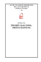 Tìm hiểu kali tool proxychains ng