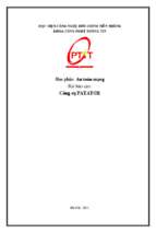 Bài báo cáo công cụ patator