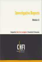 Investigative reports module 21x