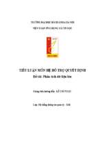 Phân tích dữ liệu lớn