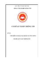 Tìm hiểu google hacking và ứng dụng trong an toàn thông tin